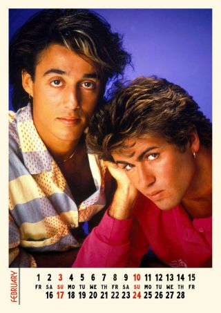 2021 Wall Calendar [12 pages A4] WHAM GEORGE MICHAEL Music Poster Photo M1290 3