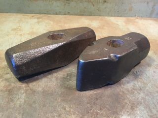 Vintage Sledge Hammers For Blacksmithing Or Stone Masonry Plumb