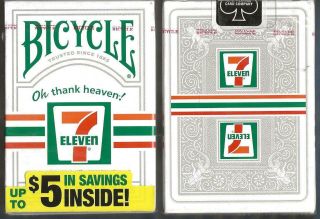 1 Deck Bicycle 7 - Eleven $5 Coupon Playing Cards Usa
