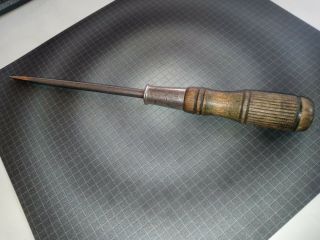Vintage Fleming 1520 Hardi Slotted Screwdriver 11 - 3/8 " Long Wood Handle Rare