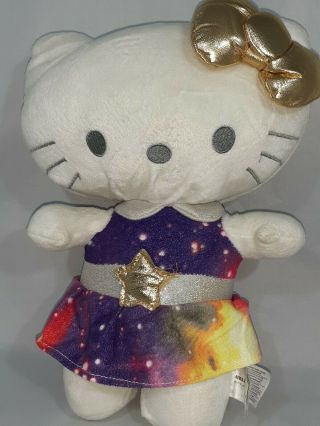 Hello Kitty Stuffed Animal Plush 2016 Gold Bow Space 11 "