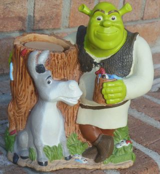 Shrek 2 & Donkey Collectible Dixie Cup Holder Dispenser 887 Kids Bathroom Decor
