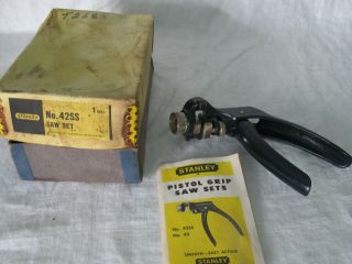Stanley Saw Set Pistol Grip Saw Set 42w Or 42ss Box And Instruction