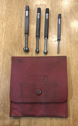 Old Vintage Machining Tools Machinist Starrett Small Hole Gauges Set.