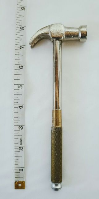 Vintage Gam Machinist Jeweler Hammer - 5 In 1 Brass Nesting Handle Screw Drivers