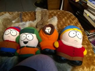 South Park Plush Set Vintage - Kenny,  Kyle,  Cartman,  Stan 1998