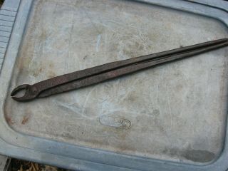 Hand Forged Blacksmith Tongs 19 " Long (b)