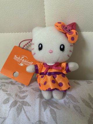 Hello Kitty Usj Halloween Mini Plush Charm Keychain