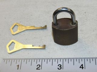 Abloy 3015 Mini Padlock W/ 2 Identical Keys - Good