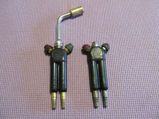 2 National Blowpipe Torches Type 3a - Koolite Air Gas Welding And Tip