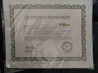 Flash Gordon Cartoon Production Cel Certificate Of Authenticity 3