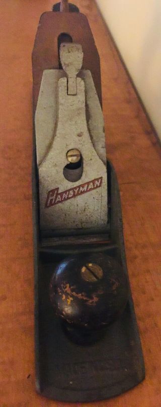 Vintage Stanley Handyman Hand Plane,  Carpenters Woodworking Tool