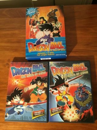 The Saga Of Goku Episodes 1 - 13,  Full Length Feature,  Game Dragon Ball Dvd 1&2
