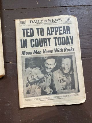 Ted Kennedy To Appear In Court Today Nyc Daily Newspaper 1969 Chappaquiddick