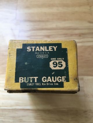 Stanley No 95 G Butt Gauge W/ Box