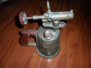 Vintage Antique Brass Welding Plumbing Soldering Iron Gas Blow Torch