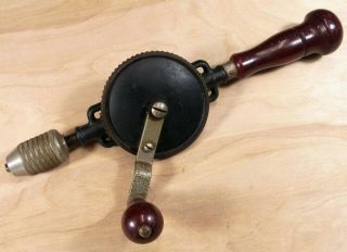 Vintage Stanley No.  624 Eggbeater Hand Drill In Great