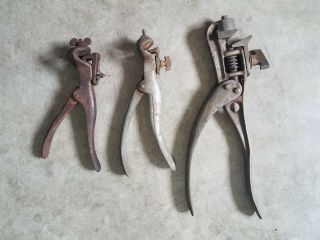 Vintage Unmarked Saw Set Pliers Tooth Angle Setter Usa