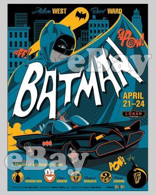Rare Batman Cartoon 8 X 10 Tv Prime Time Series Adam West & Burt Ward