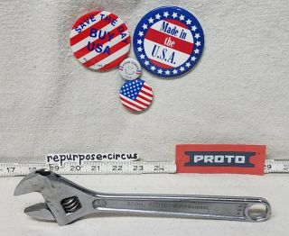 Proto Professional 710 - L 10 " Clik - Stop Adjustable Wrench Made In Usa