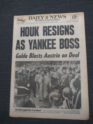 October 1,  1973 York Daily News Newspaper