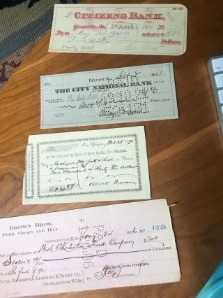 40 Plus Old Bank Checks From Us/nova Scotia Dating From 1867 To 1932