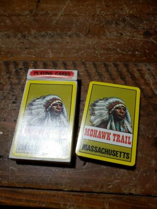 Vintage Vtg Mohawk Trail Playing Cards With Seal