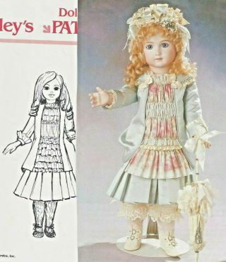 18 " Antique French Bru/jumeau Doll Shirred Bodice Underwear Pattern German