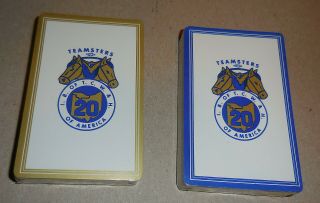 Vintage Teamsters I B Of C W & H Of America 20 Ohio 2 Deck Playing Cards