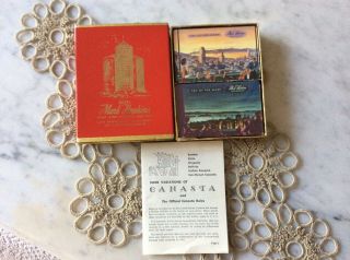 Vintage Hotel Mark Hopkins San Francisco Ca.  Playing Cards Canasta