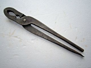 Vintage Ps&w Co.  / Peck,  Stow & Wilcox Co.  12 " Gas Burner Pliers
