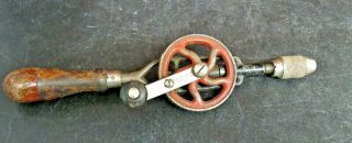 Vintage Craftsman Hand Crank Drill With 14 Drill Bits