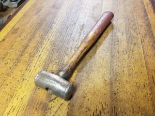 ANTIQUE Tools BRASS Beryllium HAMMER • Vintage Machinist Anvil Hammer 2lbs.  ☆USA 2