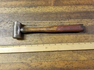ANTIQUE Tools BRASS Beryllium HAMMER • Vintage Machinist Anvil Hammer 2lbs.  ☆USA 3