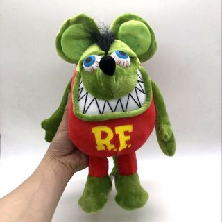 12 " Green Red Rat Fink Stuffed Plush Toy Big " Daddy " Ed Roth Soft Gift