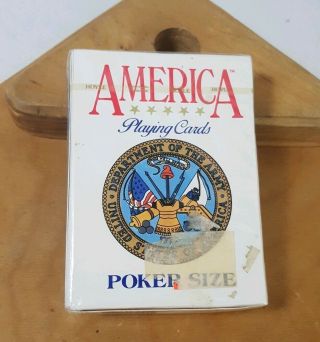 Vintage Hoyle America Playing Cards U.  S.  Department Of The Army 1300