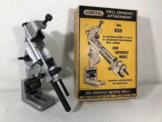 Vintage General Hardware No.  825 Drill Grinding Attachment W/ Box