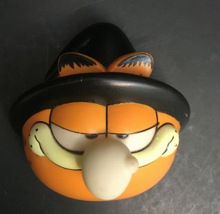 1978 Garfield Halloween Witch Plastic Door Knob Cover Vintage And Very Rare