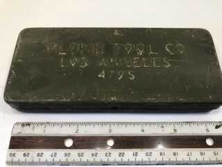Vintage Plomb Tool Co.  Los Angeles 4795 Metal Box.