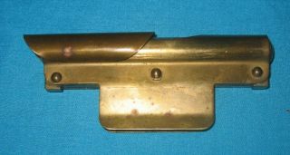 Old Small 3.  5 Inch Brass " Bubble " Bevel With Sliding Cover Pat.  Appl 