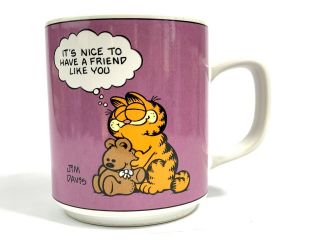 1978 Garfield Its to Have a Friend Like You Enesco 12oz Coffee Mug Cup 2