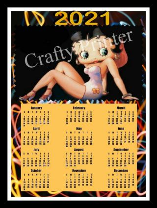 2021 Calendar Magnet - Betty Boop