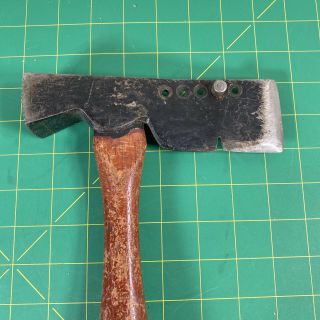 Vintage Lathing Roofing Shingle Hatchet Hammer Looks Like Plumb. 3