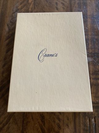 Vintage Crane’s Folded Letter Sheets Stationary,  Kid Finish,  100 Cotton Fiber