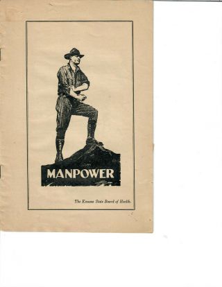 1919 Kansas State Board Of Health Sex Education Pamphlet - Manpower