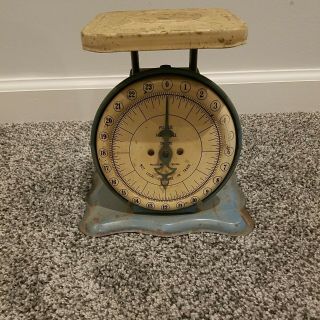 Vintage Pelouze Deluxe Family Scale 24 Lbs Chicago