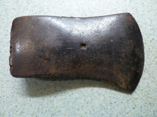 Antique Axe Head No Mark W Indent Marking 3lb 7oz Wood Camping Logging Tool 124