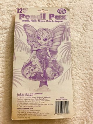 Vintage 90s Lisa Frank Fairy 12 Pc Set Pencil Pax 2