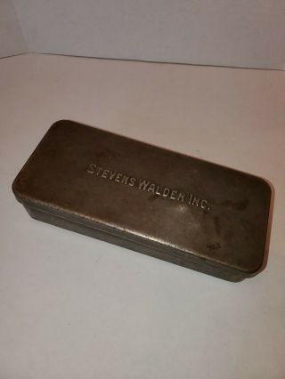 Vintage Stevens Walden Inc.  Metal 1/4 Inch Socket Wrench Set Case No Tools