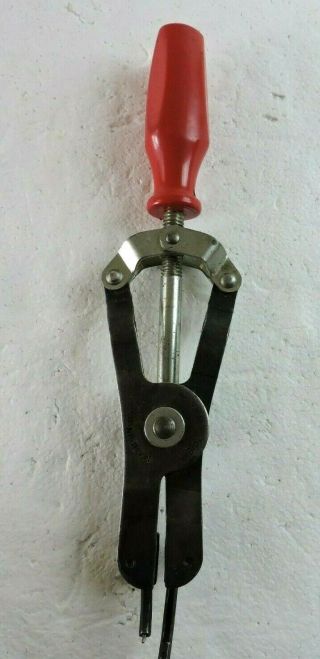 K - D No.  2012 Red Handle Snap Ring Pliers Install Retract Tool Vintage